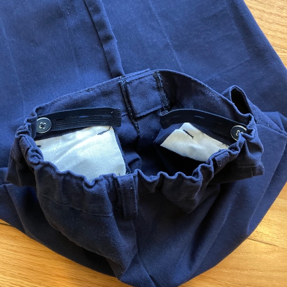 Boy’s George size 8 navy dress pants with adjustable waist and reinforced knees - Picture 3 of 5